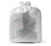 Aluf Plastics Bolsas de basura blancas de 8 galones de 0.7 mil, 20 x 22 pulgadas, paquete de 250 unidades, para el hogar, la cocina, el baño y la oficina