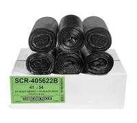 Aluf Plastics Bolsas de basura de 55 a 60 galones, serie Source Reduction, alta densidad, 22 micras (equivalentes), diseñadas para el hogar, oficina, baño, papel, espuma de poliestireno (paquete de