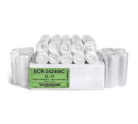 Aluf Plastics Bolsas de basura de 8 galones - (1000 unidades) - Serie de reducción de fuente de alta densidad calibre 6 MICRON - Diseñado para el hogar, oficina, baño, papel, espuma de poliestireno