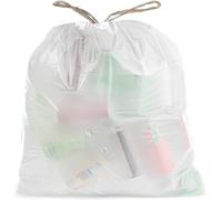 Aluf Plastics - Bolsas de basura grandes y altas con cordón de 21 galones, 1 mil, 28 x 34 pulgadas, paquete de 45 unidades, para baño, dormitorio, oficina y cocina