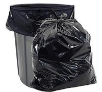 Aluf Plastics Bolsas de basura resistentes de 55 galones - (paquete de 50) - 1.5 milésimas de pulgada de grosor de plástico de resistencia industrial equivalente a 35 pulgadas x 55 pulgadas para latas