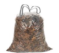 Aluf Plastics - Bolsas de basura transparentes con cordón de 39 galones, 1.0 mil, 33 x 40 pulgadas, paquete de 70 unidades, para el hogar, cocina, baño y oficina