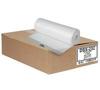 Aluf Plastics - Bolsas de basura transparentes de 23 a 26 galones, 0.9 mil, con cordones, se adaptan a botes de basura Slim Jim, 28.5 x 39 pulgadas, paquete de 200 unidades, para el hogar, oficina,