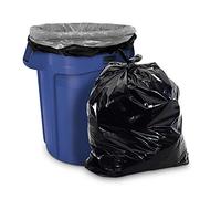 Aluf Plastics CXP Series Bolsas de basura de 56 galones (100 unidades) - 43 x 47 pulgadas - Gruesas 1.5 millas (equivalentes) bolsas de basura negras para contratistas, exteriores, oficina, industrial, comercial, reciclaje y más