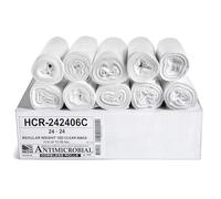 Aluf Plastics HCR-242406C - Bolsas para rollos de papel sin núcleo de alta densidad, 7 unidades, polietileno, 61 x 61 cm, transparente (paquete de 1000)