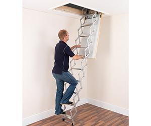 Alufix 1502-005 - Escalera para áticos (tamaño: 10 Tread)