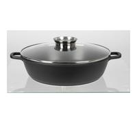 Aluguss Sartén Profunda Negro 32 CM 4,5 L Olla Asado Inducción Horno Nuevo