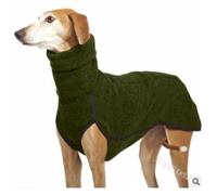 Alulayu Whippet - Jersey de forro polar para perros grandes, cuello alto, camisa de forro polar para perros, abrigo de invierno para perros, forro polar cálido, chaqueta exterior para perros