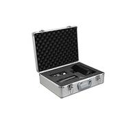 ALUMAXX - ALUMAXX Valise a fonctions multiples "STRATOS V", argent | Maletín de aluminio plateado para documentos y fotos con correa para el hombro, espuma de cuadrícula y 2 candados