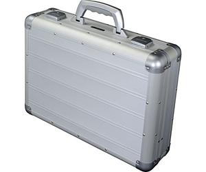 Alumaxx Attaché Venture - Maletín para portátil, Plateado Mate, 45,5 × 33,5 × 13,5 cm, Venture - Maletín para Accesorios (Acabado Mate), Color Plateado