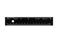 Alumicolor 1589-9 borde recto de aluminio con centro de búsqueda en la parte posterior, 6 pulgadas, color negro