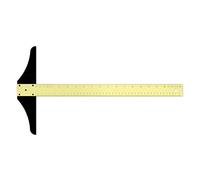 Alumicolor Ludwig Precision Standard T-Square/Straight Edge, Aluminum with Black Plastic Head, 18 inches, Gold (2132-2)