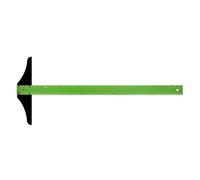 Alumicolor Ludwig Precision Standard T-Square/Straight Edge, Aluminum with Black Plastic Head, 24 inches, Green (2133-6)