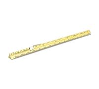 Alumicolor Regla, herramienta de medición, oro, 15 cm