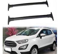 Aluminio, 2Uds Portaequipajes Techo de Coche, Portaequipajes Barras Transversales, Portaequipajes Bicicleta con Cerradura, Rieles Soporte Accesorios, para Fo-rd Ecosport 2013-2020,Bla-CK