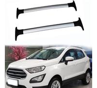Aluminio, 2Uds Portaequipajes Techo de Coche, Portaequipajes Barras Transversales, Portaequipajes Bicicleta con Cerradura, Rieles Soporte Accesorios, para Fo-rd Ecosport 2013-2020,Silver