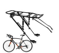 Aluminio Alloy Biking Rack, Quick Release Riding Carrier, Outdoor Cycling Rack, Adjustable Rear Rack, Lightweight Cycling Carrier, 40 x 14 x 18,5 cm, 15,75 x 5,51 x 7,28 in, for Outdoor Cycling