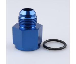 Aluminio azul -12 AN hembra a macho -10 AN Flare Hose Union Reducer Adaptador de ajuste de combustible reductor con un 12 ORB O-Ring Boss, rosca AN12 (1-1/16-12) a AN10 (7/8-14)