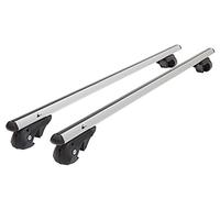 Aluminio Barra portaequipajes vdp004l para VW Caddy a partir de 2008 hasta 75 kg abschließbar