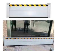 Aluminio Barrera contra inundaciones, Barrera Anti inundaciones, Reutilizable, Puede Utilizarse en garajes, fábricas, Metros, entradas y Salidas de viviendas,H40cm/1.3ft,W280CM/9.19ft