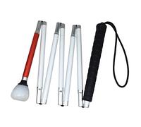Aluminio Baston Blanco Plegable en 7 Secciones para Ciegos y Baja Vision