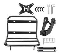 Aluminio Bike Front Rack, Quick Release Cargo Holder, 8.27x8.98 Inches Shelf with Strong Load, Lightweight Bike Rack with Build, Cycling Accessories for Men and Women