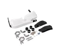 Aluminio CNC Guardamanos para KOVE 800X 500X 525X Modificación Anti Caída Guardamanos Motocicleta Viaje Manillar Parabrisas Y Protección De Arco Paramanos(White)