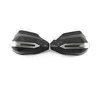 Aluminio CNC Guardamanos para Royal para Enfield Himalayan 450 2024 Motocicleta Cubierta Protectora Mano LED Deflector Viento Protector Paramanos(B LED Smoke Gray)