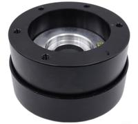 Aluminio CNC Sim Racing Base Directa para moza R5 Aluminio | Aleación aluminio CNC, conexión segura, para rueda segundos, compatible para moza R5, deportes motor(Black)