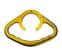 Aluminio CNC trasero pasajero tanque de combustible mango motocicleta Grab Bar para Kawasaki Motocicleta Seguridad y agarre seguro (Oro)