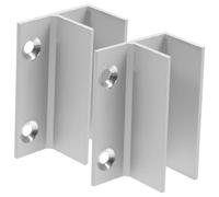 Aluminio Guía Inferior 2 Piezas para Puerta Corredera de Vidrio | Instalación en Suelo, Mantiene la Hoja en Carril, Acabado Resistente a Rayones, para Ducha y Baño