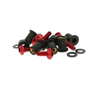 Aluminio Juego de Tornillos Tuercas M5 x 16 Rojo - 8 Unidades