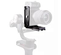 Aluminio L Soporte Horizonte Vertical Cambio de Cámara de Liberación Rápida Placa Compatible para Zhiyun Weebill-S Zhiyun Crane 2/Crane 3 Gimbal Estabilizador Trípode