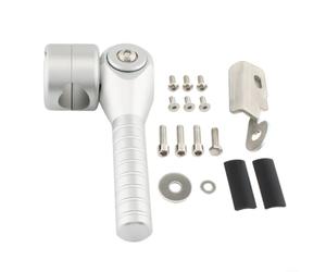 Aluminio Motocicleta Elevador para Mango Plegable Palanca de Elevación Herramienta Compatible con Para Bmw R1200GS CNC Fresado Antideslizante Plata Negro Montaje Rápido Para Mantenimiento Cambio De
