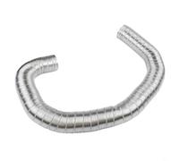 Aluminio para el tubo de ventilación de la flexión 2 pulgadas Pellet Estufa | Manguera de aluminio grueso, flexible y placa de acero inoxidable 304, resistente a la corrosión, a prueba de calor