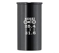 Aluminio para reductor de tija de sillín para bicicleta para diámetro de tubo de asiento a juego entre marcos estándar y tamaños de poste (25.4-31.6)