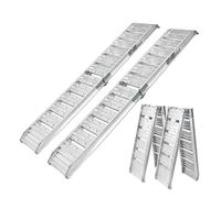 Aluminio Rampa de Salida para Moto Muelle Carga 400KG 182CM Plegable 2er Kit