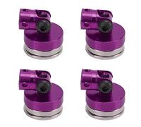 Aluminio RC Magnetic Body Post Monte para 1/8 1/10 RC Coche, Soporte para Carcasa del Cuerpo Fresco y Atractivo (rojo) (PURPLE)