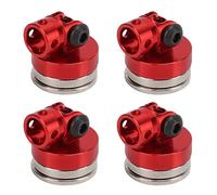 Aluminio RC Magnetic Body Post Mount para 1/8 1/10 RC Car, Soporte de Cáscara del Cuerpo Fresco y Atractivo (Rojo)