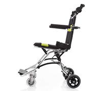 Aluminio silla de ruedas, ligero y plegable Marco, Operador de móviles de silla de ruedas, silla de Tránsito portátil de viaje, 6.7kg Peso neto, for inválidos y los usuarios con discapacidad