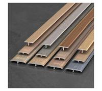 Aluminio Tira de Transición de Piso Forma de T Tira Cobertura de Juntas Tiras de Moldura de Puerta, para Eliminar Juntas Tarima, Antideslizantes, Fácil de Instalar(Light oak,W3.3*L270cm(3 * 90cm))