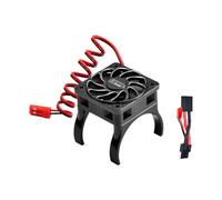 Aluminium 6061-T6 Alloy High Speed Cooling Fan 18000 RPM Compatible with 36mm Motor For Traxxas 1:16 Mini Maxx/Mini XRT 3S / 1/8 Jato 2S 4S Upgrade Parts - Black