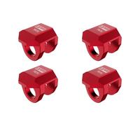 Aluminium 7075 Alloy Front & Rear Shock Cap Protector For Arrma 1:14 Typhon GROM / 1:16 Mojave GROM / 1:18 Granite GROM Small-Scale Monster Truck Upgrades - Red