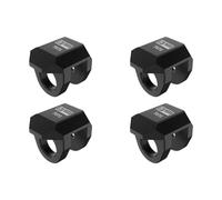 Aluminium 7075 Alloy Front & Rear Shock Cap Protector For Arrma 1:14 Typhon GROM / 1:16 Mojave GROM / 1:18 Granite GROM Small-Scale Monster Truck Upgrades - Black