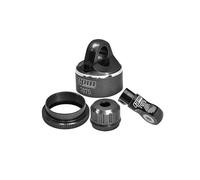 Aluminium 7075 Shock Cap and Shock End Set For LOSI 1:4 Promoto MX Motorcycle Dirt Bike RTR FXR LOS06000 LOS06002 Upgrades - Black