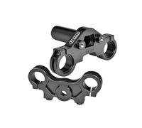 Aluminium 7075 Triple Clamp Set For LOSI 1:4 Promoto-MX Motorcycle Dirt Bike RTR LOS06000 LOS06002 Upgrades - Black