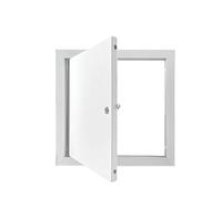 Aluminium Access Panel Metal Recessed Wall Access Door, Thickened Crawl Space Door with Lock Wall Hole Cover For Ceilings Plumbing Walls White(60x60cm(23.6x23.6in))