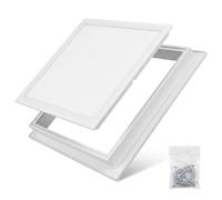Aluminium Access Panel with Detachable Door - Heavy Duty Metal Inspection Hatch for Plasterboard Ceilings, Flush Fit Removable Trapdoor for Electrical Plumbing & Loft Wires(White,350 x400 mm)