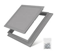 Aluminium Access Panel with Detachable Door - Heavy Duty Metal Inspection Hatch for Plasterboard Ceilings, Flush Fit Removable Trapdoor for Electrical Plumbing & Loft Wires(Gris,250 x350 mm)