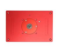 Aluminium Alloy Router Table Insert Plate, High Accuracy Woodworking Router Plate, Anodized Proof, Multiple Screw Holes, sturdy for Trim Routers Woodworking Tables